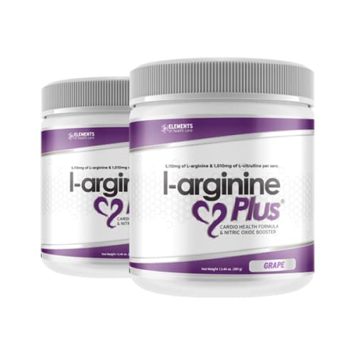 2 Bottles of L-arginine Plus - Best L-arginine Supplement with 5110mg L-arginine Plus 1010mg L-citrulline