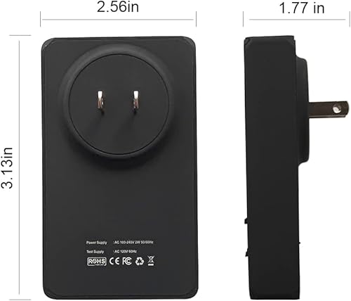 Miniatura 9 de Purificador de aire ionizador, el purificador de aire enchufable adopta tecnología de aniones con 8 cabezales de fibra de carbono, purificador de