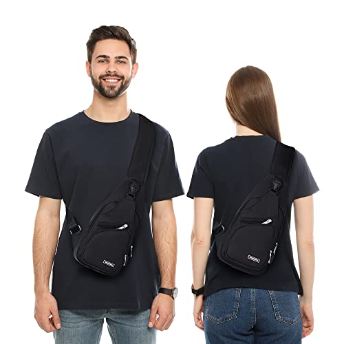 Codoule Sling Shoulder Bag Crossbody Backpack for Men,Waterproof Hiking Daypack Multipurpose Cross Body Chest Bag with USB Charger Hole by Codoule - Image 6
