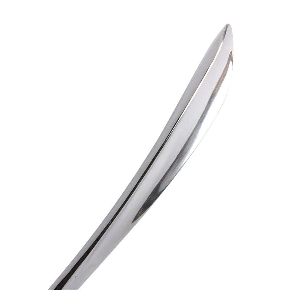 Unisex-Schuhlöffel aus Edelstahl, metallische Schuhe, Schwangere Frauen tragen Nicht bündelnde Schuhe (52 cm, 61 cm), tragbarer Schuhlöffel (Farbe: Silber, Größe: 52 cm) (Silber 52 cm)