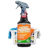 Heavy Duty Laundry Stain Remover & Pre-Soak Spray - 32 fl oz - Industrial Strength Fabric Spot Cleaner - Removes Oil, Blood, Urine, Pet, Grass, Sweat - Pre-Wash Treatment - Color Safe, Non-Bleach