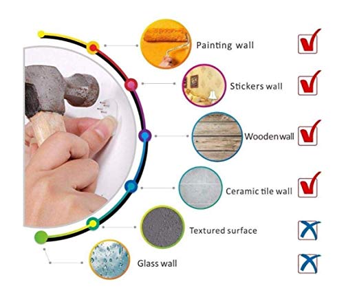 YANG1MN.Clock Anchor Helmsman Sailor Pirate Ship Acrylic Mirror Wall Clock Personality 3D Wall Wall Clock Cross-Border Mediterranean Style - Image 5