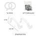MERCURY TEXTIL Barra Sencilla Forja Universal Extensible,Barra de Cortinas Decorativa Extensible (Blanco,...
