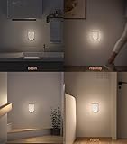 Lyridz Night Light Plug in Wall (2Pack), LED Motion Sensor Lights Indoor, Dimmable Warm White Night Light with Auto/On/Off Mode for Nursery Kids Children's Room Bedroom, Stairs, Hallway, Corridor - Image 6