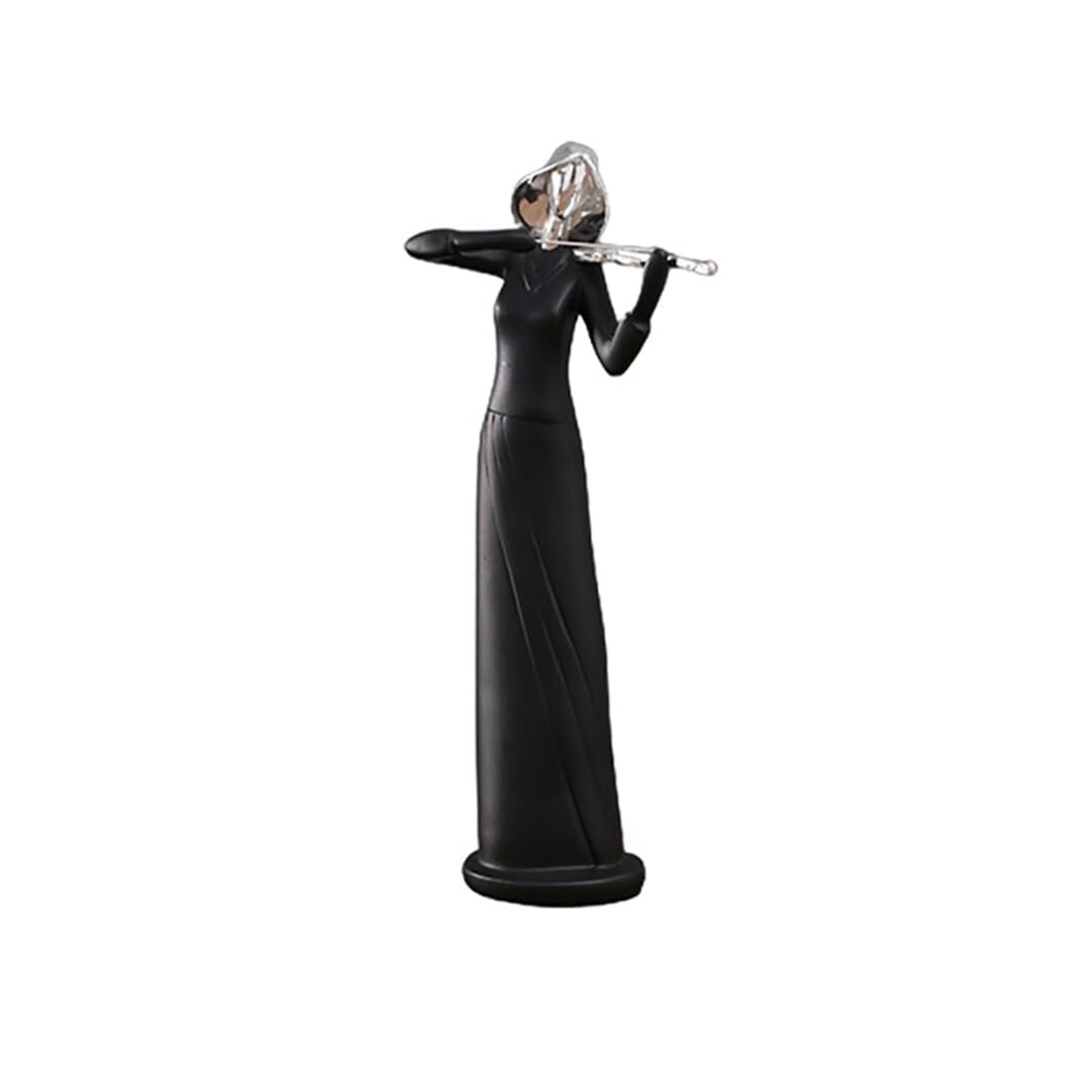 JJJing5 Decor Music Figurine Decoration Guitarist Singer Statue Sculpture Home Decor Nightstand Accessories(Silver,Violinist)