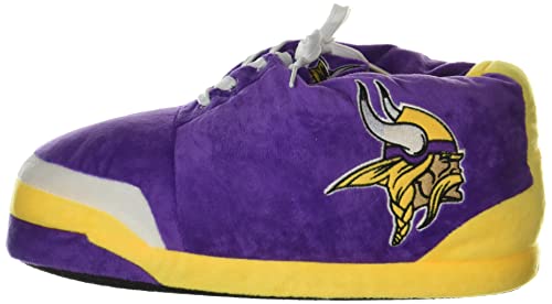Image of FOCO Mens NFL Team Logo Plush Oversized Sneaker Slippers