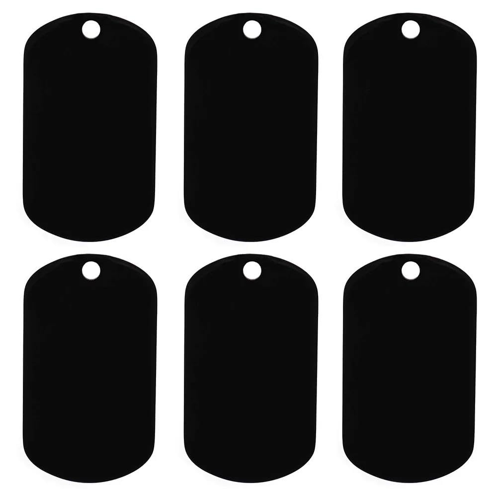 100 PZ Etichette Tattiche Militari Vuote In Acciaio Inossidabile Targhetta Anti-smarrimento Personalizzata Targhetta Identificativa Per Cani E Gatti Targhetta Identificativa Per Animali Domesti