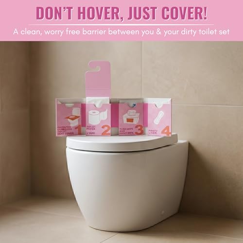 Image of The Restroom Kit Plus, All in 1 Hygiene Travel Kit for Women, 12 Pack