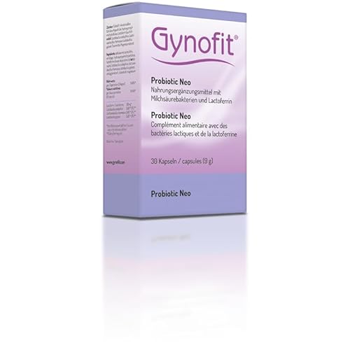 Gynofit Probiotic Neo Kapseln | 30 Stück | Zum Aufbau Vaginalflora, mit probiotischen Milchsäurebakterien