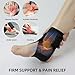 MKEFMEI Ankle Brace for Women & Men, Adjustable Elastic Ankle Support Brace for Sprained, Achilles Tendonitis & Plantar Fasciitis Relief