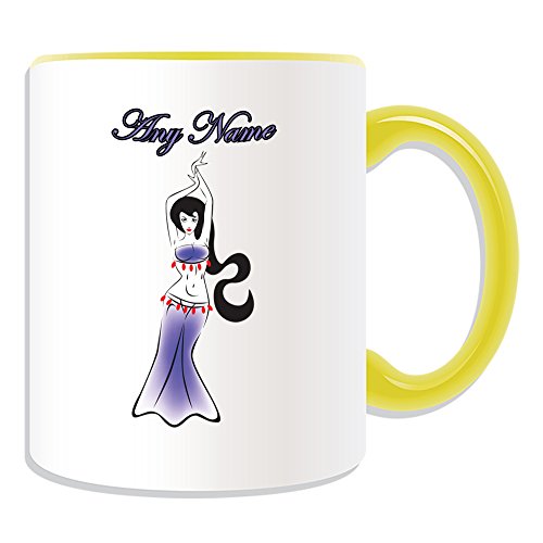 BabySmiles – Regalo – Belly Dancer Taza (Dance Diseño Tema, Opciones de Color) – mensaje de todos los/Nombre a sus exclusiva – Hot Sexy