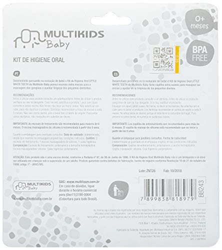 Multikids Baby Kit Higiene Oral 3 Estágios Azul
