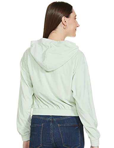 Image of Max Women Polyester Textured Hooded Sweatshirt