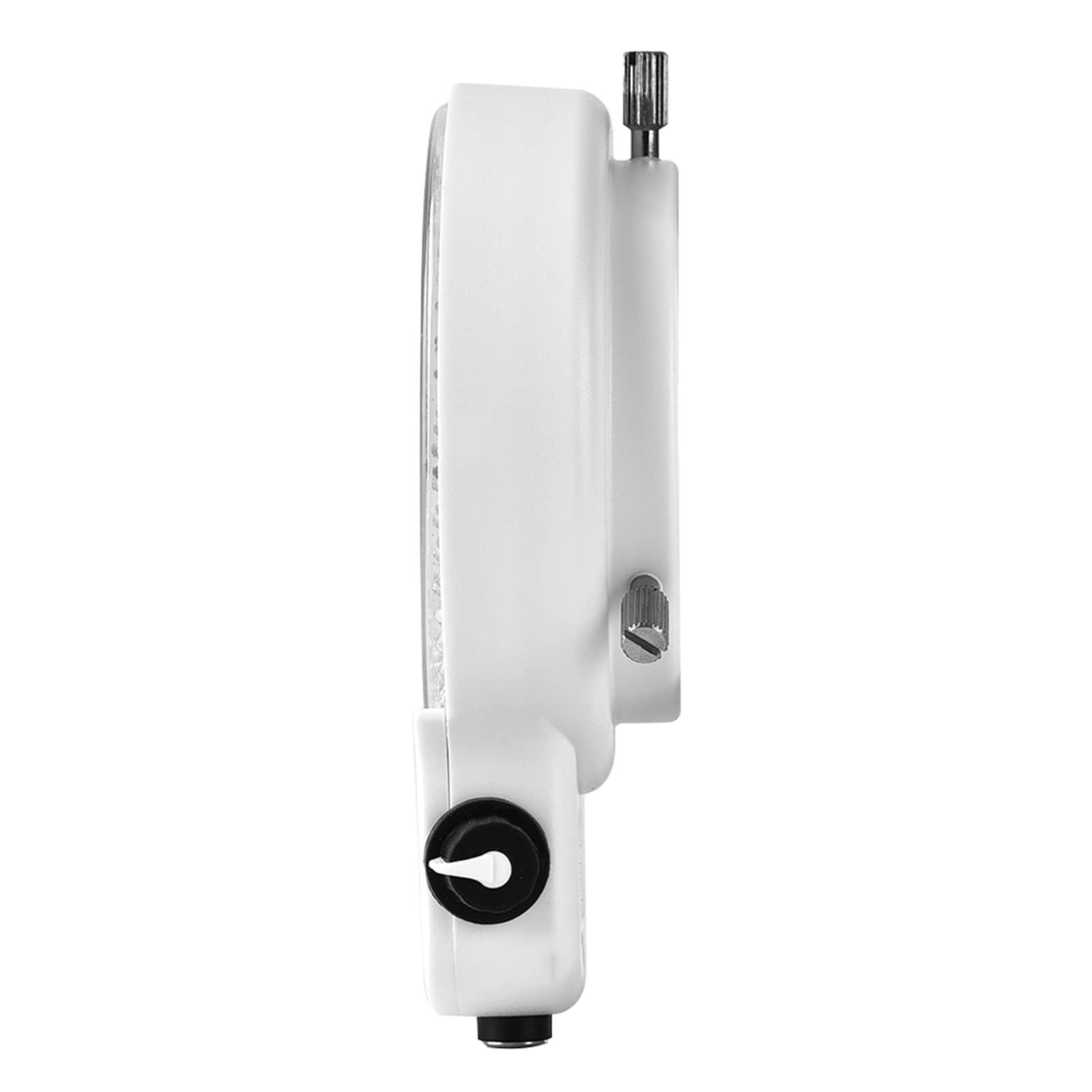 144 Microscopios de Fuente de Luz de Anillo LED Microscopios Estéreo Brillo Lámpara de Anillo Ajustable para Cámara de Microscopio Accesorios Industriales con Adaptador (White-Enchufe de la UE)
