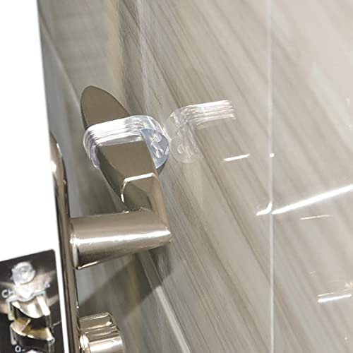 6 Pezzi Fermaporta Maniglia Trasparente Paracolpi