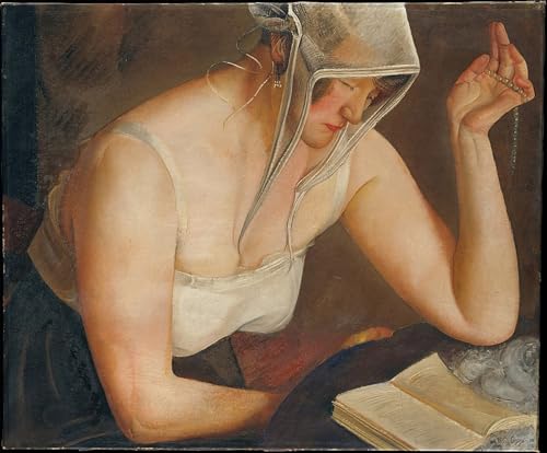 Toile Boris Dmitrievitch Grigoriev Femme lisant impression peinture huile 60x90cm