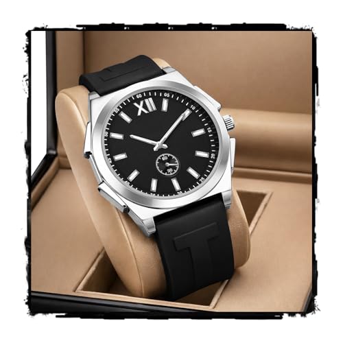 Image of styledose Men's Watch Analog Quartz with Chronograph & Silicone Strap -Casual & Formal Wrist Watch for Men