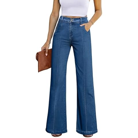 Sidefeel Women's Wide Leg Jeans Cover