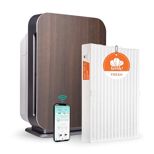 Image of Alen Air Purifier BreatheSmart 75i HEPA with Fresh Filter + Carbon for Large Rooms up to 2600 Sq. Ft - Perfect for Living Room & Kitchen - Captures Allergens, Dust, & Mold + Household Odors & Smoke