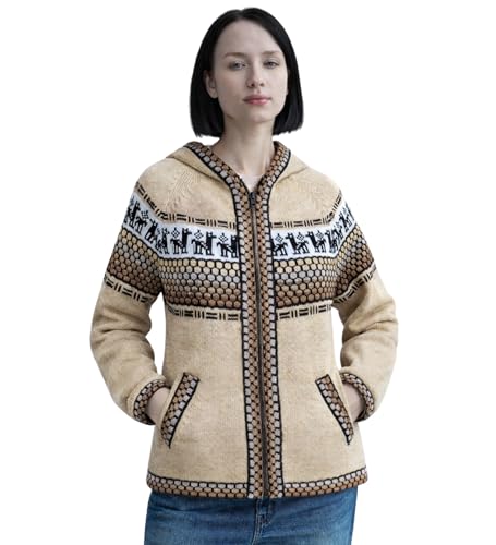 Image of Gamboa Alpaca Cardigan Sweater Women Winter Autumn Sweaters Lightweight