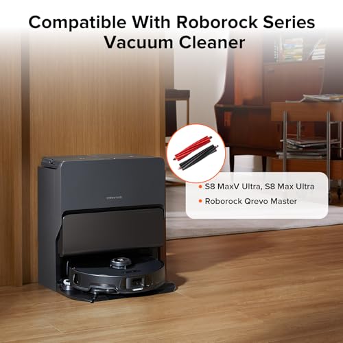 Image of roborock Dual Main Brush Replacement for S8 MaxV Ultra, S8 Max Ultra, Robot Vacuum Cleaner, Two Roller Brushes Included, Roller Brush Accessories Kit