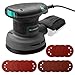 Bluemars 320W Random Orbit Sander,6 Variable Speeds (8000-13000RPM),16Pcs Sandpapers,125mm Sanding Pad, Mini Electric Sander