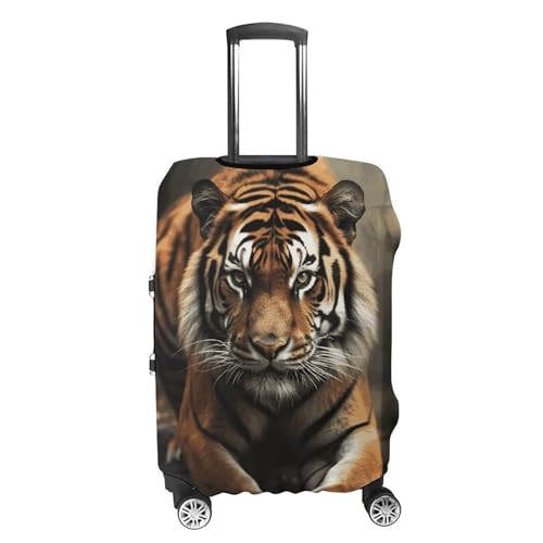 Wild Animals Tiger Printed Luggage Cover Protector, Fits 18-32 Inch Luggage4
