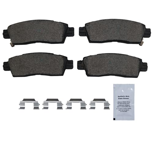 Image of HUSCH D883 Rear Ceramic Brake Pads Kit Fit For Buick Enclave 2008-2017, For Rainier 2004-2007, For Chevrolet SSR 2003-2006, For Trailblazer 2002-2009, For Trailblazer EXT 2002-2006