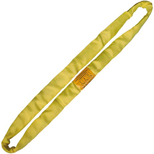 Yellow 20' Endless Round Lifting Sling Spanset Heavy Duty Polyester Capacity 16800 LBS