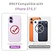 JJGoo Compatible with iPhone 17 Case Clear Glitter, Sparkle Soft TPU Transparent Shockproof Women Girls Slim Bling Sparkly Bumper Cover Phone Cases for iPhone 17