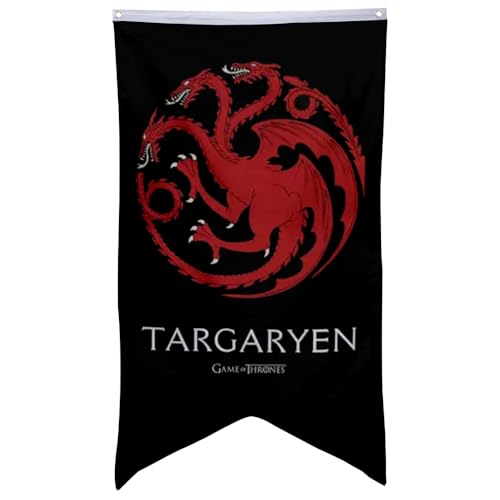2but House Stark Targaryen Lannister Classic Flag Swallowtail Pennant banner 30x50inch Man Cave (VII)