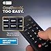 UltraPro OneTouch Universal Remote Replacement Compatible for All Samsung, LG, Sony, Vizio and Roku TV Smart TV, LED, LCD, HDTV, 3D, Series TV, Black, 84011