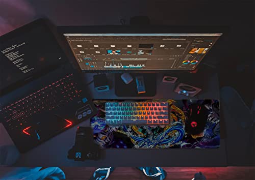 Mouse Pad Compatible With Demon Slayer - Large Gaming Anime Large Mouse Pad For Computer Non Slip Rubber Base | Compatible With Kimetsu No Yaiba 11.8 X 31.5In Home Office Long Mouse Mat #TOP5