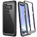 Produktbild WE LOVE CASE Schutzhülle für Samsung Galaxy S8, 360-Grad-Schutzhülle, stoßfest, mit integriertem Displayschutz und transparenter Rückseite, für Samsung Galaxy S8, Schwarz
