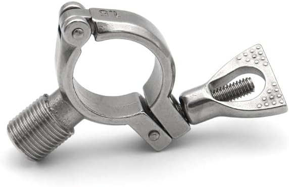 Pipe Holder Clamp Clips Support Tube Hanger Bracket 304 Stainless Steel 1/2" Male Female Thread OD19 25 38 51 63 76 102mm(Male,Pipe OD 76MM_SS304)