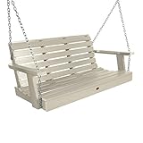 highwood Weatherly Porch Swing, 4 Feet, Whitewash