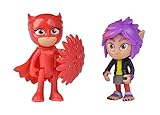 Eulette und Wolfie Rip Simba 109402225 PJ Masks Figuren Set Eulette mit Rip, Unisex-Kinder