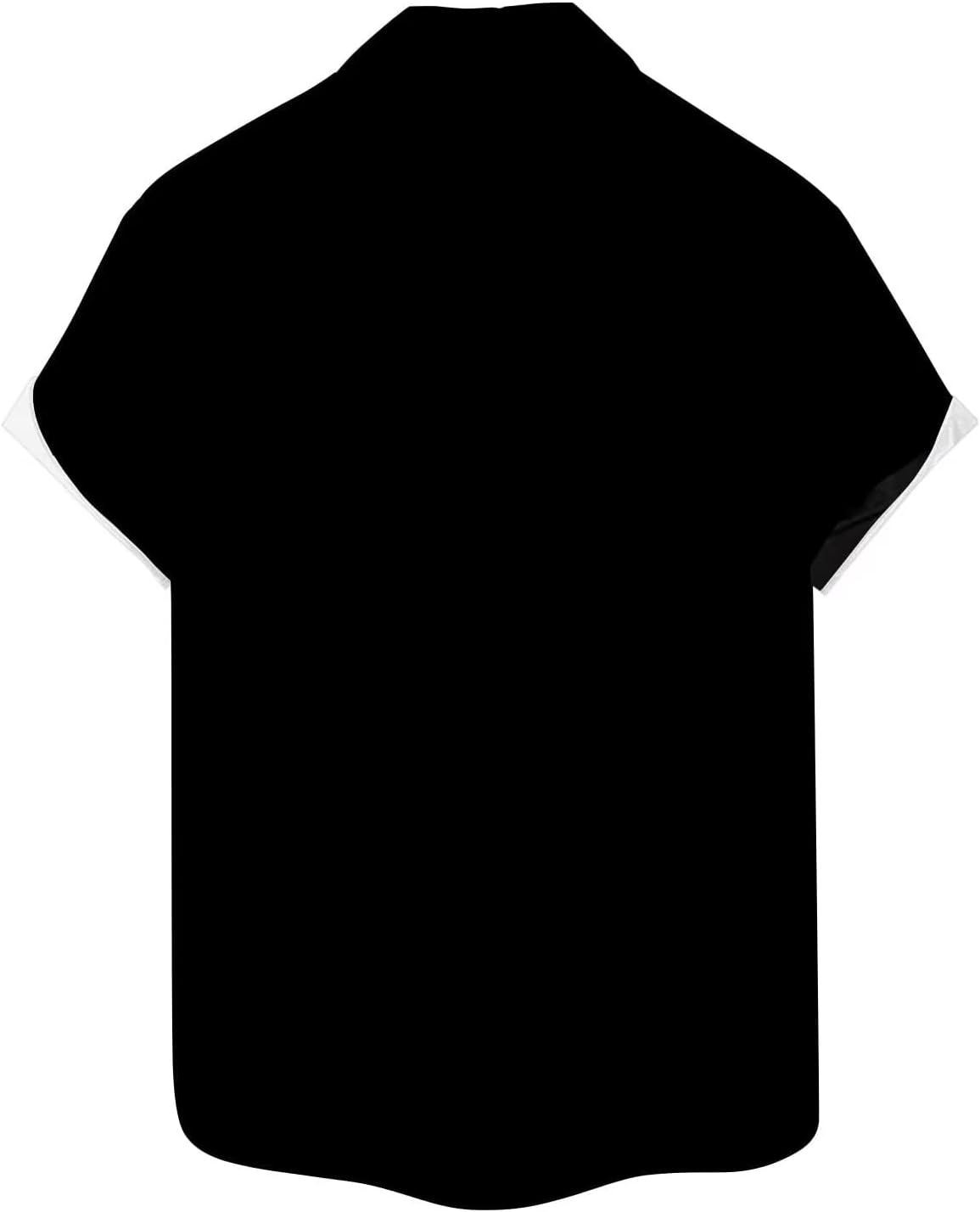 Bowling Shirts for Men Print Short Sleeve Regular Fit Hawaiian Casual Button Down Beach Shirts - Image 7