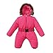 Schneeanzug Baby 0-24 Monate Junge Mädchen Herbst 56 80 86 92 Jungen 74/80 Born Fleece Strampler Spielanzug Jumpsuit Outfit Babykleidung Parka Jacke Mantel Winterjacke Kapuzenjacke Übergangsjacke