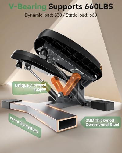 image for Sportsroyals Twist Stepper,Steppers for Exercise at Home,Stair Stepper