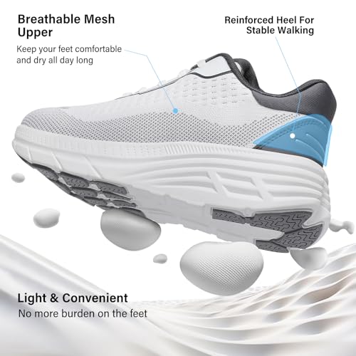 Image of Women's Wide Toe Box Walking Shoes Comfortable Cushioned Tennis Nursing Bunions Shoes Breathable Non Slip Gym Sports Athletic Running Fashion Sneakers