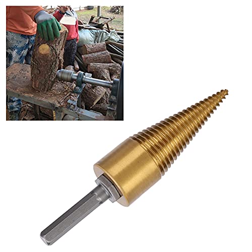 Holzspalter, Brennholz-Schneidwerkzeuge Schnellarbeitsstahl Anti-Oxidation 32-mm-Dreh-Brennholzspalter für Elektrohammer… – Bild 3