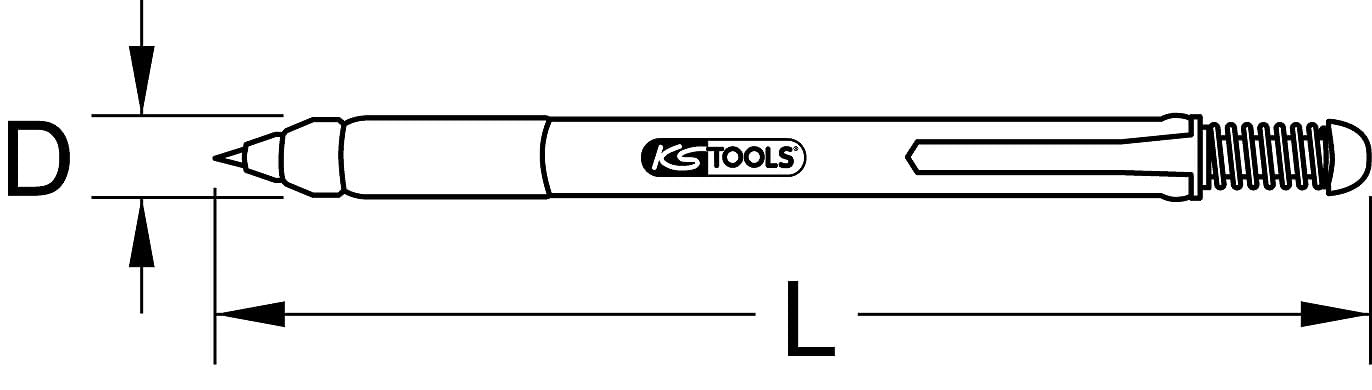 KS Tools 300.0302 Znacznik traserski w formie pisaka 150mm