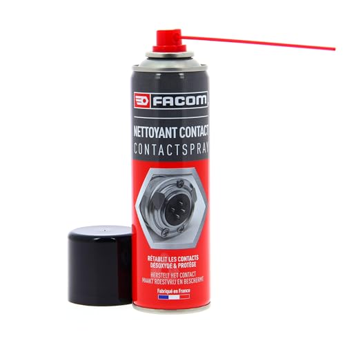 Facom 006064 Nettoyant Contact, Desoxyde et Protege, Aerosol 250 ml Tuyau Prolongateur