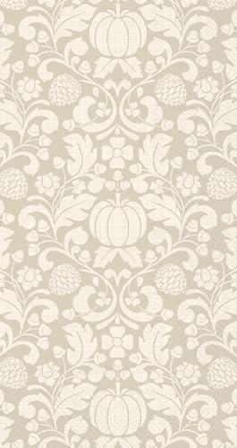IHR Ideal Home Range Dinner Napkins Disposable 3-Ply Paper Hand Towels, 8.25" x 4.5", Francis (Cream), 16-Count
