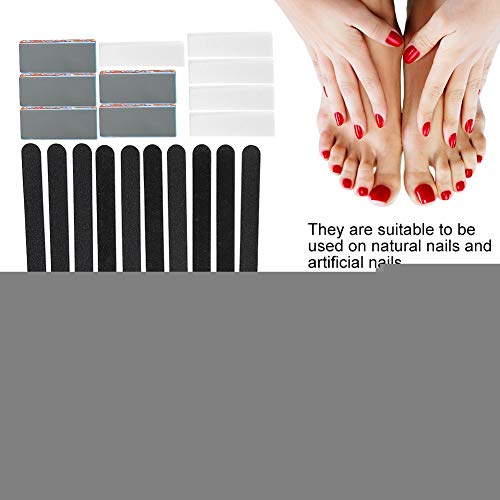 40 stücke Professionelle Nail art Maniküre Pediküre Werkzeug Nagelschleifen Schwamm Dateien Pufferpolierer Gel… – Bild 3