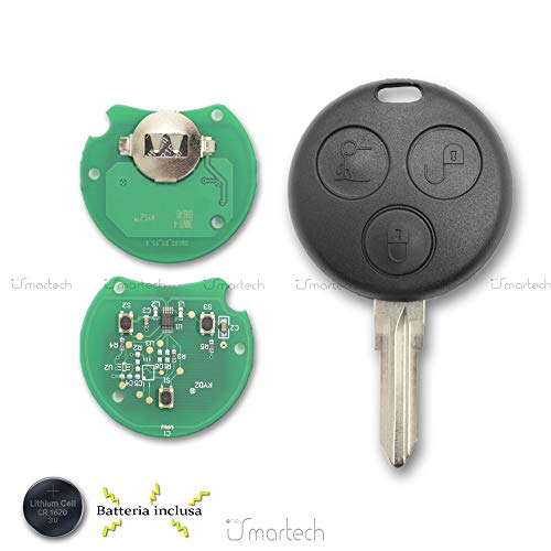 Generique - Clé vierge, Chiave con Elettronica Vergine da Programmare Smart Fortwo 450 Forfour, 1
