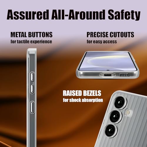 Image of AIBEX Protective Back Case Cover Compatible for Samsung S24| Camera & Body Protection| Shockproof,Scratch Resistant| Mag-Saf Wireless Charging Support - Black