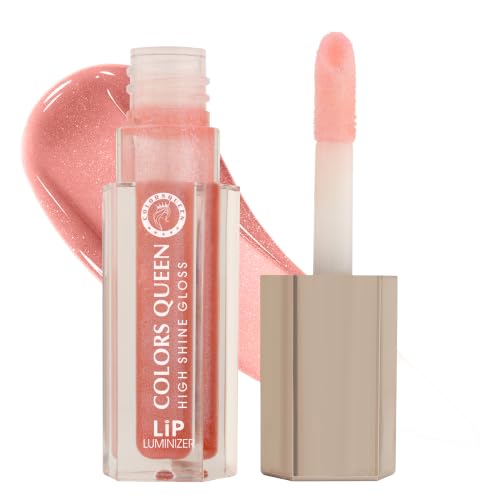 Image of Colors Queen Lip Luminizer Lip Gloss for Women | Hydrating & Glass Shine Finish | Highly Pigmented, Lightweight & Non-Sticky Formula | One Stroke Application | Long Lasting Lip Gloss Infused with Shea Butter (16 - It Girl Gloss, 9ml)
