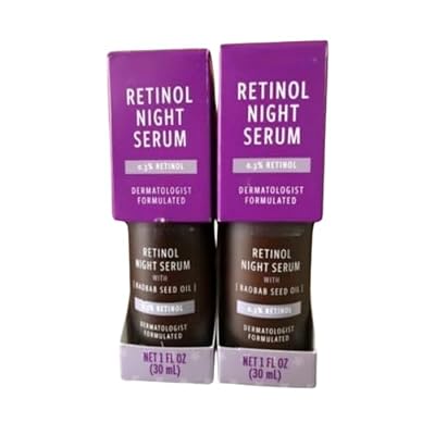 Retinol Night Serum - two pack, 1 Fl Oz (Pack of 2)